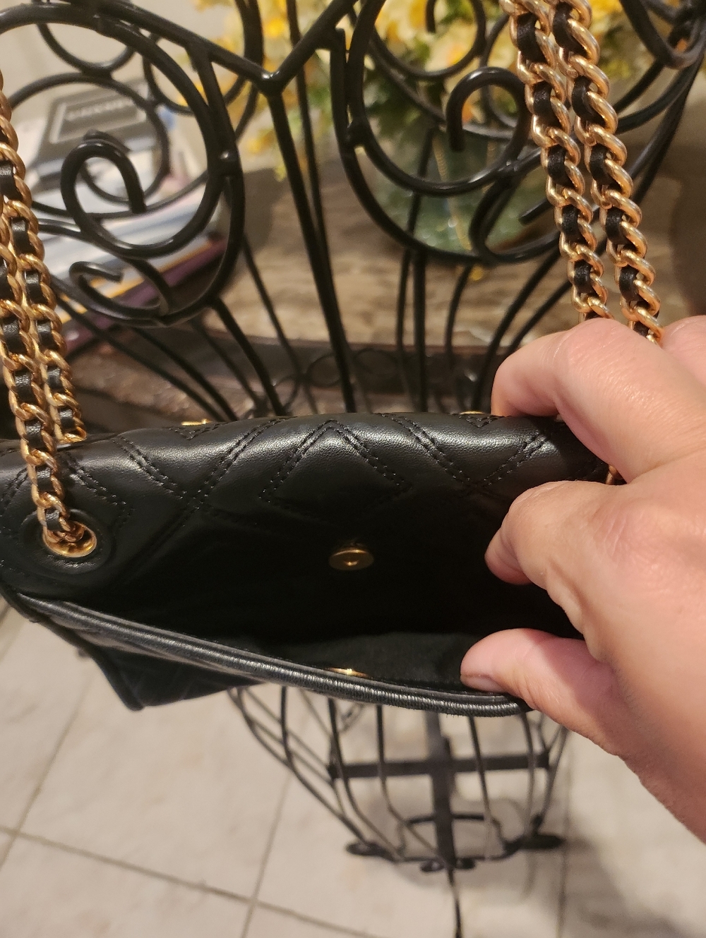 Tory Burch Farida Fleming Charm convertible shoulder/Crossbody bag - Picture 5 of 9